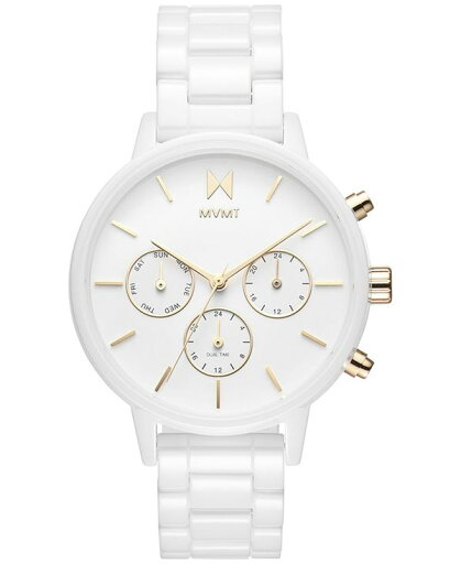 【送料無料】 エムブイエムティー レディース 腕時計 アクセサリー Nova White Ceramic Bracelet Watch 38mm White 【送料無料】 エムブイエムティー レディース 腕時計 アクセサリー Nova White Ceramic Bracelet Watch 38mm White