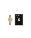 yz Pf[AhJC fB[X rv ANZT[ Women's Analog Gold-Tone Metal Alloy Bracelet Watch 38mm Gift Set Shiny Gold