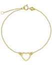 【送料無料】 ジャーニ ベルニーニ レディース ブレスレット・バングル・アンクレット アクセサリー Open Heart Ankle Bracelet in Sterling Silver Gold