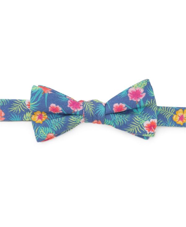 JtNX Y lN^C ANZT[ Men's Tropical Bow Tie Blue