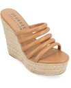 【送料無料】 ジュルネ コレクション レディース サンダル シューズ Women's Cynthie Platform Wedge Sandals Tan