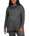 【送料無料】 マザーフッドマタニティー レディース ニット・セーター アウター Plus Size Hacci Cowlneck Maternity Sweatshirt Charcoal