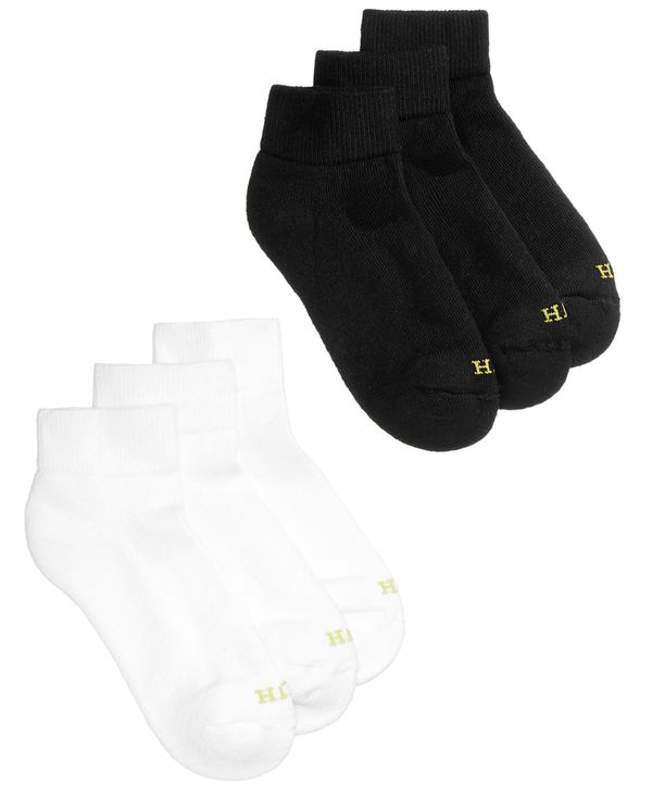 yz q[ fB[X C A_[EFA Women's Quarter Top 6 Pack Socks Black/Multi