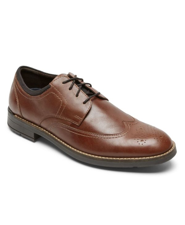 【送料無料】 ロックポート メンズ スニーカー シューズ Men's Bryant Wingtip Shoes Tan