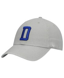 【送料無料】 47ブランド メンズ 帽子 アクセサリー Men's Gray Dallas Cowboys Clean Up Adjustable Hat Gray