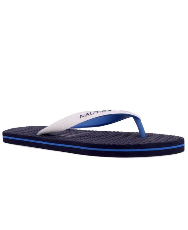 yz iEeBJ Y T_ V[Y Men's Jiren Flip Flops Navy, White