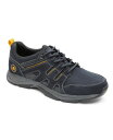 【送料無料】 ロックポート メンズ スニーカー シューズ Men's Chranson Sport Lace Up Shoes Navy Ripstop, Lea