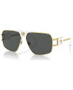 yz FT[` Y TOXEACEFA ANZT[ Men's Sunglasses, VE225163-X 63 Gold-Tone