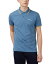 【送料無料】 ベンシャーマン メンズ ポロシャツ トップス Men's Signature Tipped Short-Sleeve Polo Shirt Blue Shadow