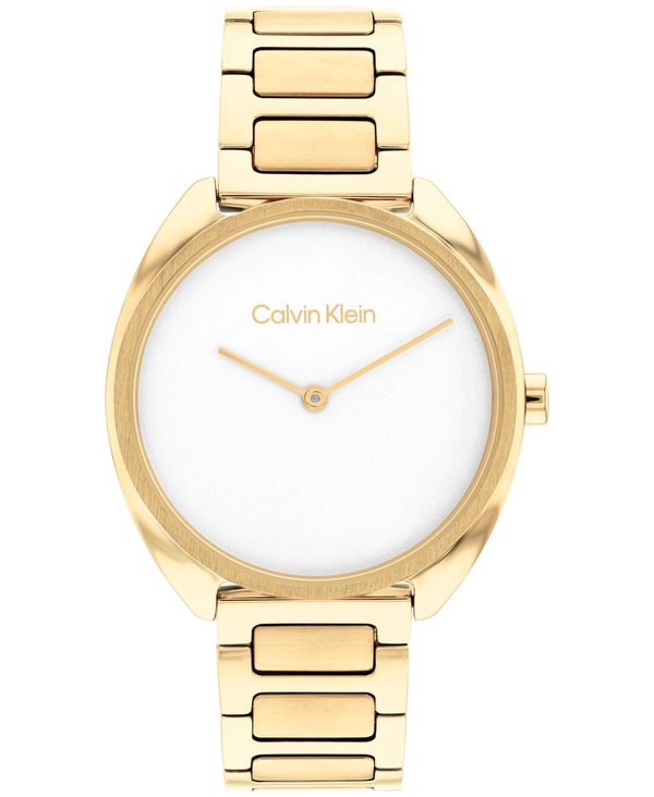 【送料無料】 カルバンクライン レディース 腕時計 アクセサリー Women's Gold-Tone Stainless Steel Bracelet Watch 34mm Gold