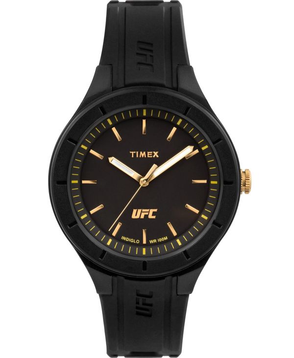 【送料無料】 タイメックス レディース 腕時計 アクセサリー UFC Women's Quartz Shogun Silicone Black Watch, 38mm Black