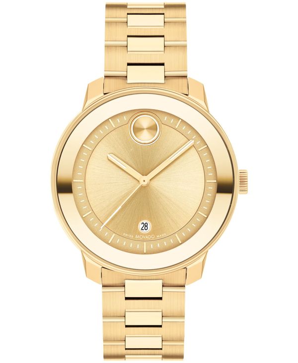 モバド 【送料無料】 モバド レディース 腕時計 アクセサリー Women's Bold Verso Swiss Quartz Ionic Plated Gold-Tone Steel Watch 38mm Gold-Tone