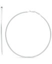 【送料無料】 ジャーニ ベルニーニ レディース ピアス・イヤリング アクセサリー Polished Wire Large Hoop Earrings in 18k Gold-Plated Sterling Silver, 70mm, Created for Macy's Silver(4)