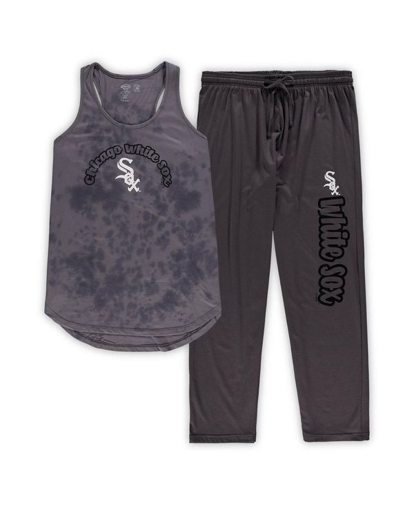 【送料無料】 コンセプツ スポーツ レディース カジュアルパンツ ボトムス Women s Charcoal Chicago White Sox Plus Size Jersey Tank Top and Pants Sleep Set Charcoal