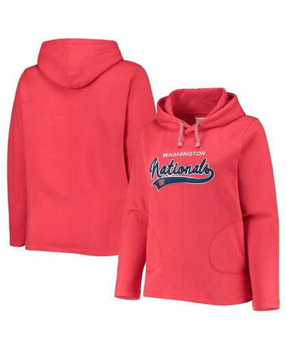 【送料無料】 ソフト アズ ア グレープ レディース パーカー・スウェット フーディー アウター Women's Red Washington Nationals Plus Size Side Split Pullover Hoodie Red 【送料無料】 ソフト アズ ア グレープ レディース パーカー・スウェット フーディー アウター Women's Red Washington Nationals Plus Size Side Split Pullover Hoodie Red
