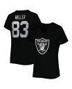 【送料無料】 ファナティクス レディース Tシャツ トップス Women's Branded Darren Waller Black Las Vegas Raiders Plus Size Player Name and Number V-Neck T-shirt Black(4)