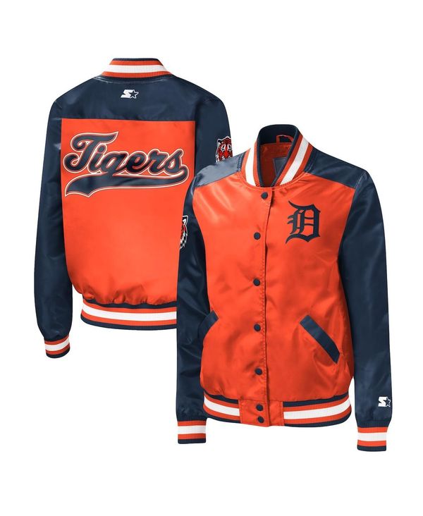 【送料無料】 スターター レディース ジャケット・ブルゾン アウター Women's Orange Detroit Tigers The Legend Full-Snap Jacket Orange