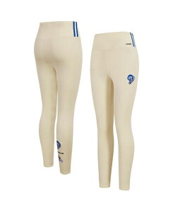 ̵ ץ ǥ 쥮 ܥȥॹ Women's Cream Los Angeles Rams Retro Classic Jersey Leggings Cream