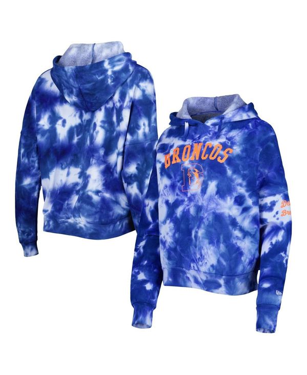 【送料無料】 ニューエラ レディース パーカー・スウェット フーディー アウター Women's Royal Denver Broncos Cloud Dye Fleece Pullover Hoodie Royal