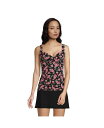 【送料無料】 ランズエンド レディース トップのみ 水着 Women's Long Chlorine Resistant V-Neck Wrap Underwi...