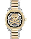 yz tBbvvC Y rv ANZT[ Men's Automatic Skeleton Spectre Two-Tone Stainless Steel Bracelet Watch 42mm Ip Yellow Gold/stainless Steel
