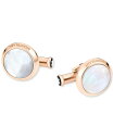 【送料無料】 モンブラン メンズ カフスボタン アクセサリー Men's Meisterstuck Mother-of-Pearl Cufflinks Gold