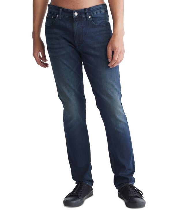 カルバン・クライン 【送料無料】 カルバンクライン メンズ デニムパンツ ボトムス Men's Slim Fit Stretch Jeans Boston Blue