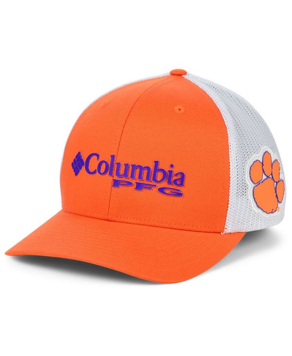 【送料無料】 コロンビア メンズ 帽子 アクセサリー Clemson Tigers PFG Stretch Fitted Cap Orange/White