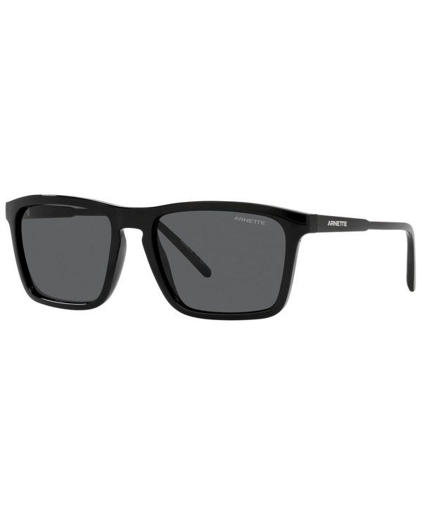 ̵ ͥå  󥰥饹 ꡼ Men's Sunglasses, AN4283 56 BLACK/DARK GREY