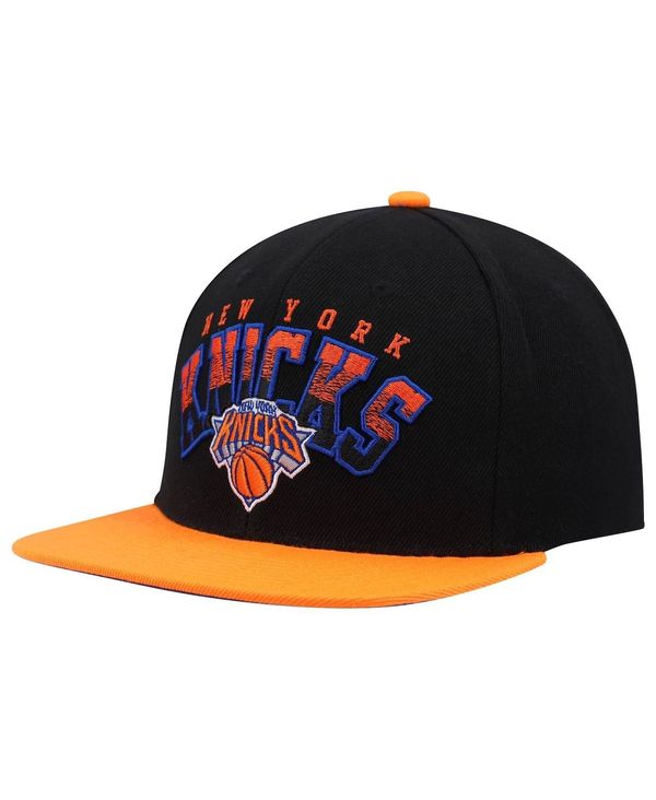 ミッチェル＆ネス 【送料無料】 ミッチェル&ネス メンズ 帽子 アクセサリー Men's Black and Orange New York Knicks Gradient Wordmark Snapback Hat Black, Orange
