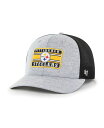 47ブランド メンズ 帽子 アクセサリー Men's Heathered Gray and Black Pittsburgh Steelers Motivator Flex Hat Heathered Gray, Black