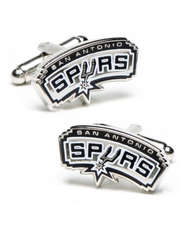 【送料無料】 カフリンクス メンズ カフスボタン アクセサリー San Antonio Spurs Cufflinks Black