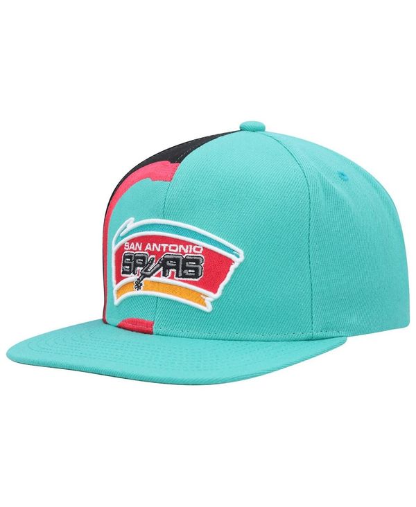 【送料無料】 ミッチェル&ネス メンズ 帽子 アクセサリー Men's Teal San Antonio Spurs Hardwood Classics Retroline Snapback Hat Teal