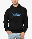 【送料無料】 エルエーポップアート メンズ パーカー・スウェット アウター Men's Word Art Daddy Shark Hooded Sweatshi...