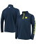 【送料無料】 コロンビア メンズ ジャケット・ブルゾン アウター Men's Navy Michigan Wolverines Terminal Tackle Fleece Raglan Omni-Shade Quarter-Zip Jacket Navy