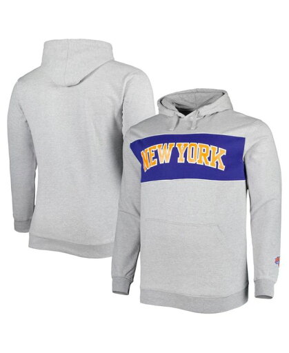【送料無料】 ファナティクス メンズ パーカー・スウェット フーディー アウター Men's Branded Heather Gray New York Knicks Big and Tall Wordmark Pullover Hoodie Heather Gray 【送料無料】 ファナティクス メンズ パーカー・スウェット フーディー アウター Men's Branded Heather Gray New York Knicks Big and Tall Wordmark Pullover Hoodie Heather Gray