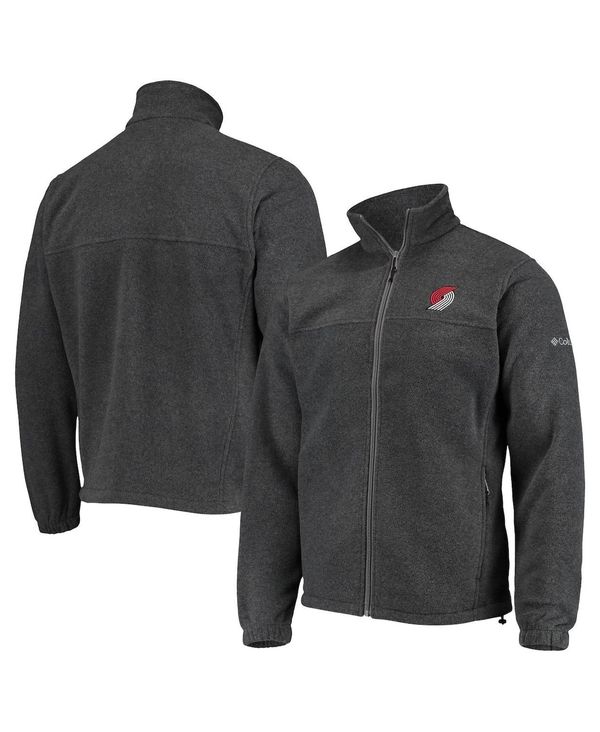 【送料無料】 コロンビア メンズ ジャケット ブルゾン ブレザー アウター Men 039 s Portland Trail Blazers Heathered Charcoal Flanker Full-Zip Jacket Heathered Charcoal