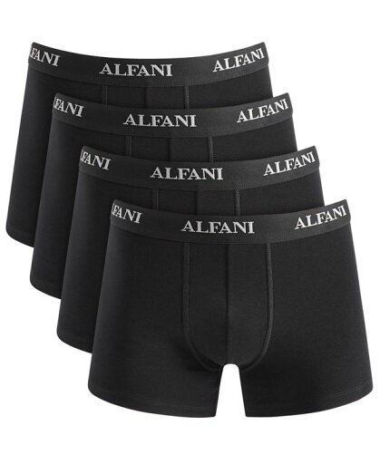 【送料無料】 アルファニ メンズ ボクサーパンツ アンダーウェア Men's 4-Pk. Moisture-Wicking Cotton Trunks, Created for Macy's Deep Black 【送料無料】 アルファニ メンズ ボクサーパンツ アンダーウェア Men's 4-Pk. Moisture-Wicking Cotton Trunks, Created for Macy's Deep Black