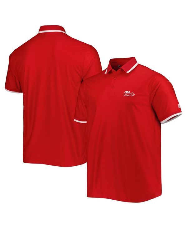 【送料無料】 アンダーアーマー メンズ ポロシャツ トップス Men 039 s Red 3M Open Playoff 2.0 Pique Performance Polo Shirt Red