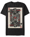 真っ黒　トランプ 【送料無料】 フィフスサン メンズ Tシャツ トップス Star Wars Men's Classic Darth Vader of Spades Playing Card Short Sleeve T-Shirt Black