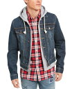 【送料無料】 サンストーン メンズ ジャケット ブルゾン アウター Men 039 s Reeves Trucker Hooded Denim Jacket, Created for Macy 039 s Tsunami Wash