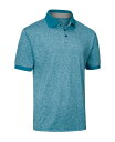 【送料無料】 ミオマリオ メンズ ポロシャツ トップス Men's Designer Golf Polo Shirt Aqua blue
