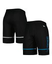 【送料無料】 ニューエラ メンズ ハーフパンツ・ショーツ ボトムス Men's Black Carolina Panthers Combine Authentic Rusher Training Shorts Black