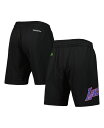 【送料無料】 ミッチェル&ネス メンズ ハーフパンツ・ショーツ ボトムス Men's Black Los Angeles Lakers Hardwood Classics Color Bomb Energy Shorts Black