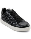 【送料無料】 ダナ キャラン ニューヨーク レディース スニーカー シューズ Women 039 s Oriel Quilted Lace-Up Low-Top Sneakers Black