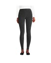 【送料無料】 ランズエンド レディース レギンス ボトムス Women's Petite Sport Knit High Rise Corduroy Leggings Charcoal heather