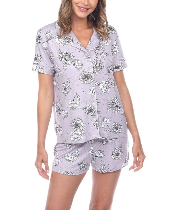 ̵ ۥ磻ȥޡ ǥ ʥȥ  Women's Short Sleeve Floral Pajama...