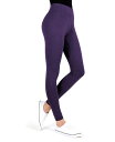 【送料無料】 メモイ レディース レギンス ボトムス Women's Basic Cotton Leggings Blackberry