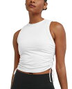 【送料無料】 チャンピオン レディース タンクトップ トップス Women's Soft Touch Ruched Tank Top White