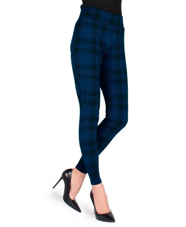 yz C fB[X MX {gX Tartan Shaping Women's Leggings Navy/black